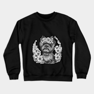 Yorkie Delight - Tiny but Mighty Charm Crewneck Sweatshirt